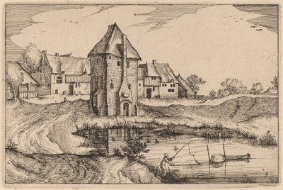 El Estanque de Claes Jansz Visscher after Johannes van Doetechum, the Elder after Lucas