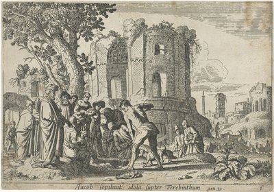 Jacob entierra los ídolos
Historia de Jacob (título de la serie) de Claes Moeyaert