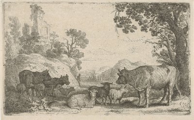 paisaje con ganado de Claes Moeyaert