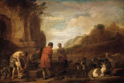 El encuentro de Jacob y Raquel (Génesis 29:10) de Claes Moeyaert