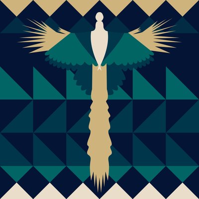 Pavo real azteca de Claire Huntley