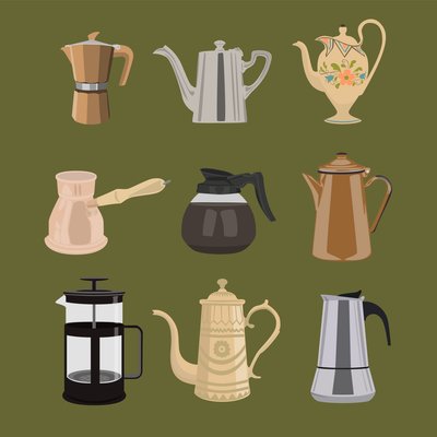 Cafeteras de Claire Huntley