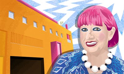 Dame Zandra Rhodes y el Museo de Moda y Textiles en Bermondsey, Londres de Claire Huntley