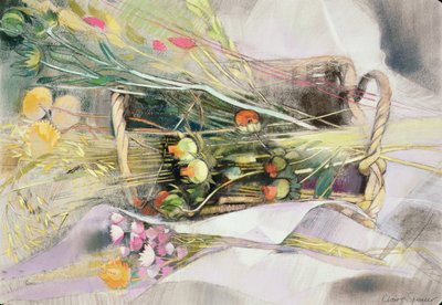Cesta de flores secas de Claire Spencer