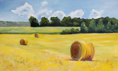Campo de heno dorado de Claire Whitehead