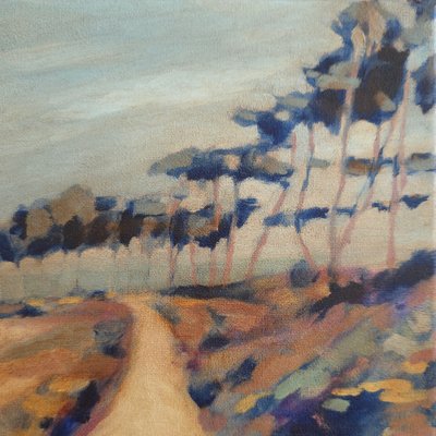 Camino rural sinuoso de Claire Whitehead