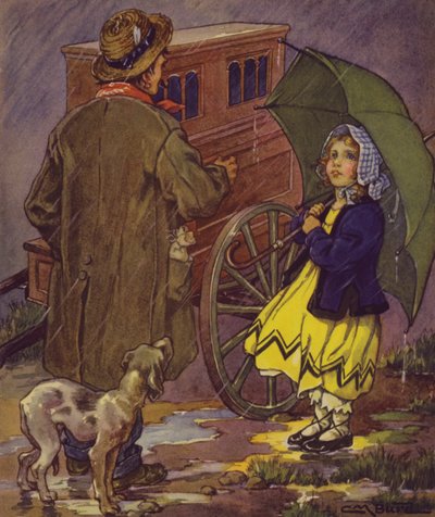 Un jardín de versos para niños: Cantando (litografía en color) de Clara Miller Burd