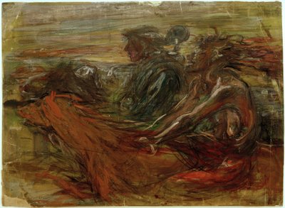 Tres jinetes galopando de Clara Siewert