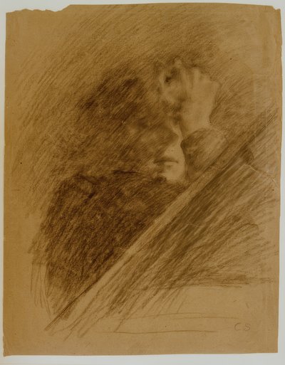 Autorretrato con el brazo apoyado de Clara Siewert