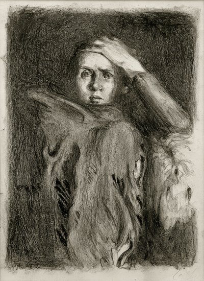 Autorretrato con brazo apoyado / Escalofrío de Clara Siewert