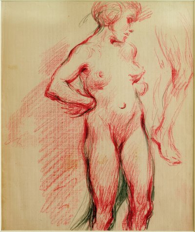 Desnudo femenino de pie de Clara Siewert