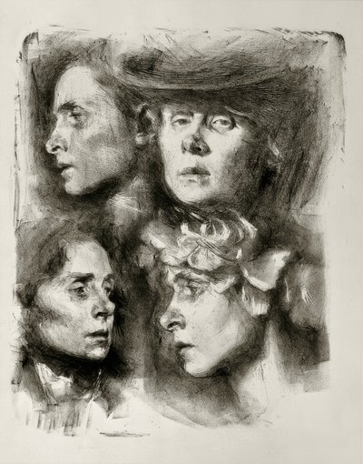 Cuatro autorretratos de Clara Siewert
