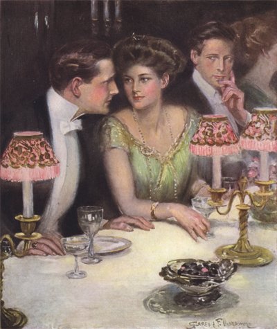 Los únicos dos en la cena de Clarence F. Underwood