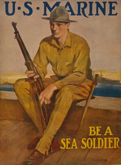 Marina de EE.UU. - Sé un soldado del mar, 1917 de Clarence F. Underwood