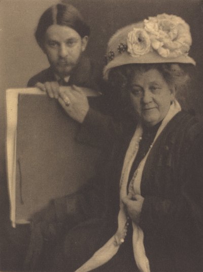 Alvin Langdon Coburn y su madre, c.1909 de Clarence H White