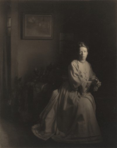 Sra. White - En el estudio de Clarence H White