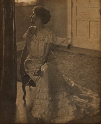 La pluma de pavo real, c. 1902 de Clarence H. White