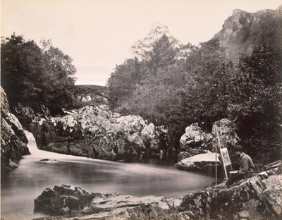 El Puente Lledr, cerca de Bettws-y-coed de Clarence Henry White