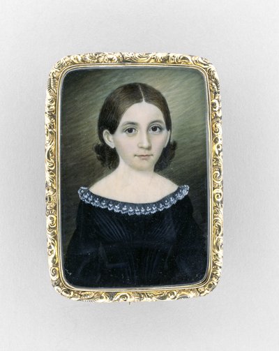Retrato de una niña, c.1845 de Clarissa Peters