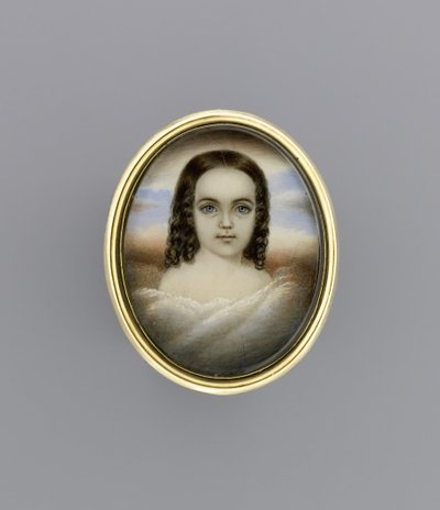 Retrato de una niña, c.1852 de Clarissa Peters