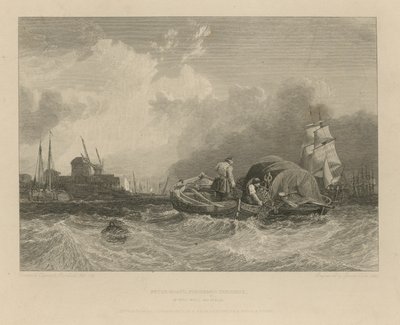 Barcos de pescadores dragando frente a Millwall de Clarkson Frederick Stanfield
