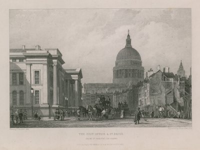 La oficina de correos y la Catedral de San Pablo de Clarkson Frederick Stanfield