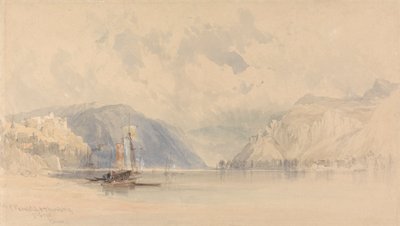 Castillos de Rheinfels y Thurnberg en el Rin de Clarkson Stanfield