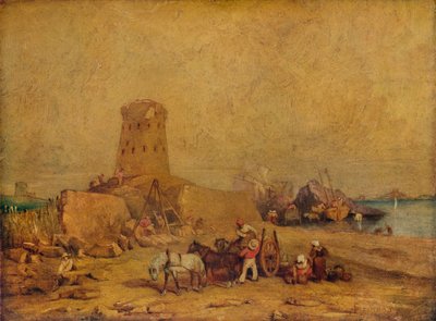 Escena costera, siglo XIX, 1924 de Clarkson Stanfield