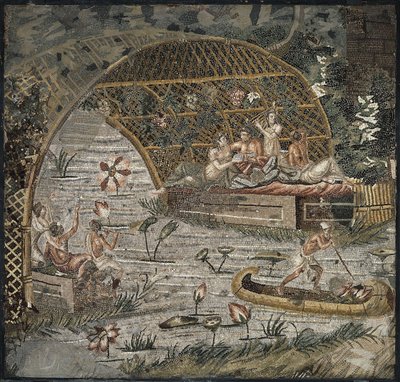 Mosaico del Nilo de Palestrina, siglo III a.C. de Classical Antiquities