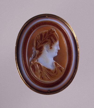 Retrato de Agripina la Menor, esposa del emperador Claudio. Camafeo, mediados del siglo I de Classical Antiquities