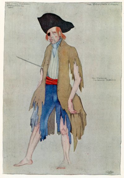La ópera del mendigo, El mendigo de Claud Lovat Fraser