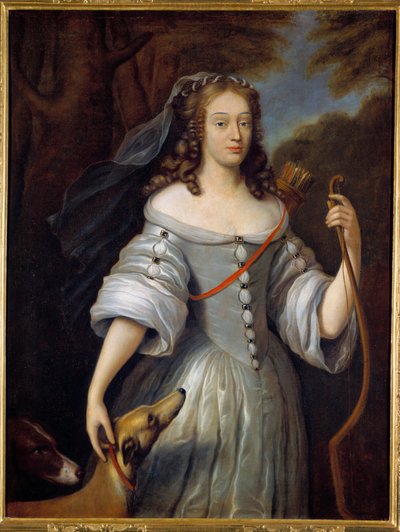 Retrato de Louise Francoise de la Baume le Blanc (Louise Francoise de la Valliere) Madame de la Valliere de Claude (after) Lefebvre