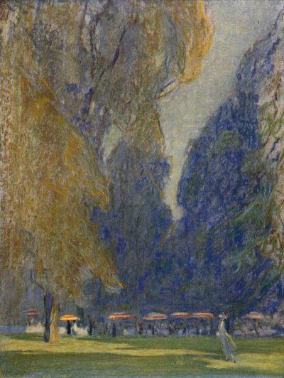 Té en los Jardines de Kensington, 1914, 1920 de Claude Allin Shepperson