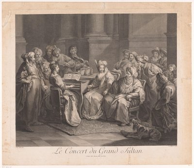 Concierto para el sultán Le Concert du Grand Sultan (título sobre objeto) de Claude Antoine Littret de Montigny