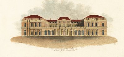 Una vista del Palais-Royal, París de Claude Aubriet