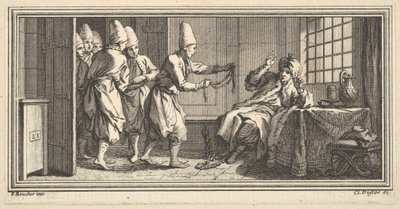 Llevando Cuerda al Prisionero, 1746-47 de Claude Augustin Duflos