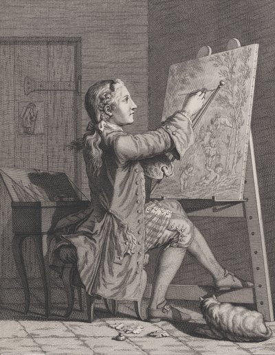 La pintura, 1770-86 de Claude Augustin Duflos