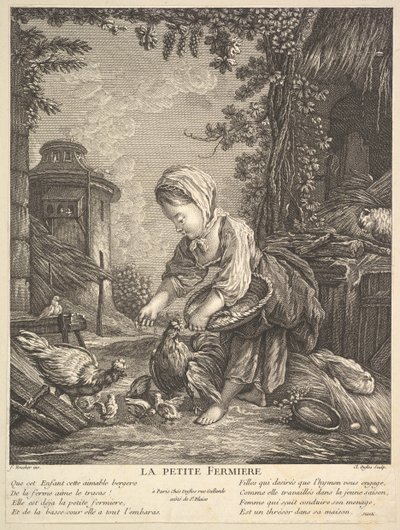 La pequeña campesina de Claude Augustin Duflos