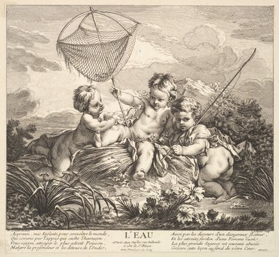 Agua, siglo XVIII de Claude Augustin Duflos