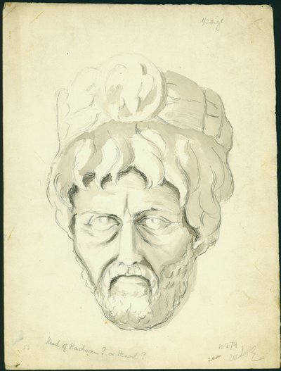 Cabeza de un Hombre, 1874 de Claude Conder