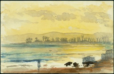 Amanecer cerca de Haifa, 1872 de Claude Conder