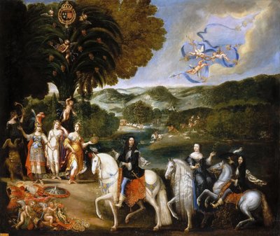 Alegoría del Tratado de los Pirineos Alegoría del Matrimonio de Luis XIV de Claude Deruet