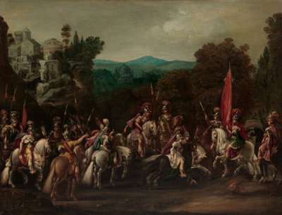 Partida de las Amazonas de Claude Deruet