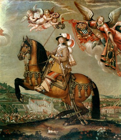 Retrato ecuestre de Alberte Barbe d