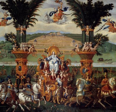 Los cuatro elementos. La Tierra (Detalle central) de Claude Deruet