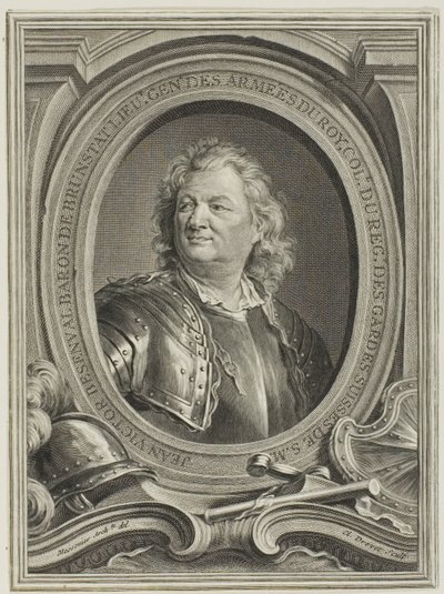 Retrato de Jean-Victor, barón de Besenval de Claude Drevet