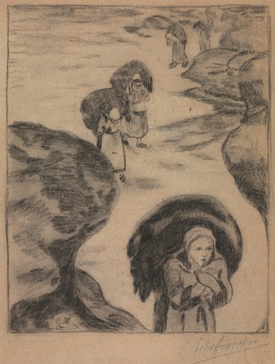 Recolectores de algas, Yport de Claude Emile Schuffenecker