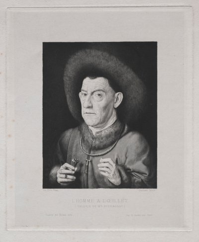 Hombre con un clavel de Claude Ferdinand Gaillard
