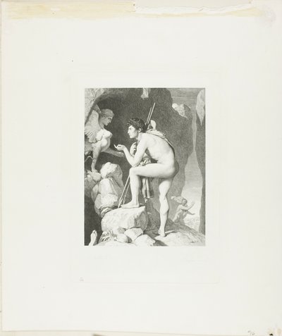 Edipo y la Esfinge de Claude Ferdinand Gaillard