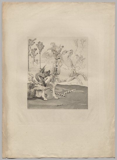San Jorge y el dragón (1) de Claude Ferdinand Gaillard